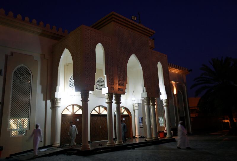 Dubai, United Arab Emirates- July,10, 2013:  Muslims attends  early morning prayers on the first day of Ramadan in Dubai . ( Satish Kumar / The National ) For News