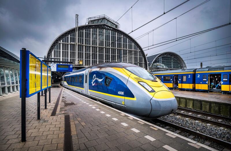 A new high-speed train will take travellers direct from Amsterdam or Rotterdam to London in around four hours with tickets from Dh199. Courtesy NS