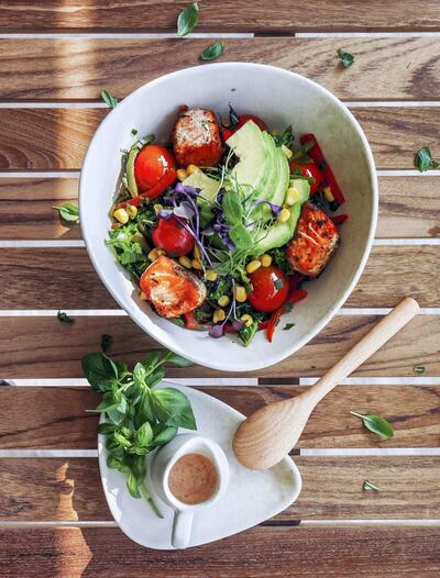 Healthy bowl at Nolu's