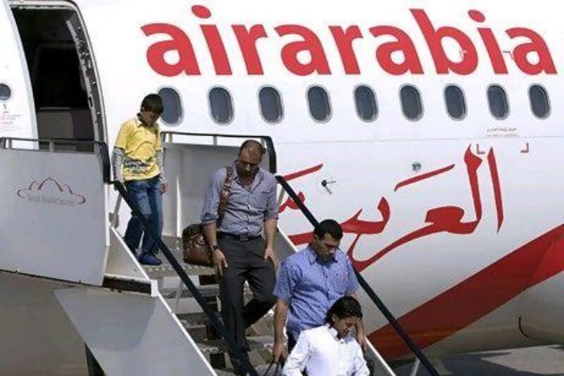 Air Arabia's share price hit Dh0.718 in early trading yesterday. Jeff Topping / The National