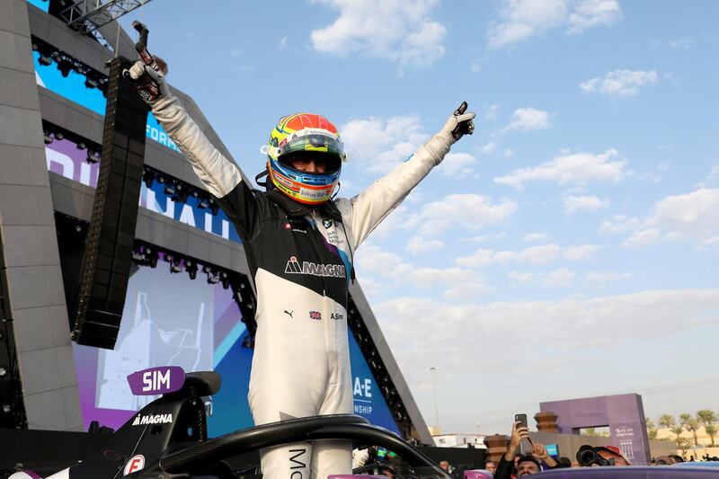 RIYADH, SAUDI ARABIA - NOVEMBER 23: Alexander Sims attends the SAUDIA Diriyah E-Prix, the second race of season six of the all-electric ABB FIA Formula E Championship, on November 23, 2019 in Diriyah, Saudi Arabia. (Photo by David M. Benett/Dave Benett/Getty Images for Formula E)