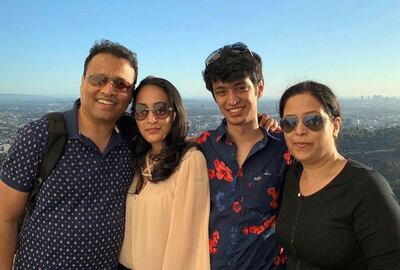 Gopal and Archana Chandak with their daughter Sakshi and son Govind. Courtesy: Gopal Chandak
