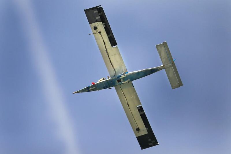 One of the aircraft produced by the teams takes to the skies. Delores Johnson / The National