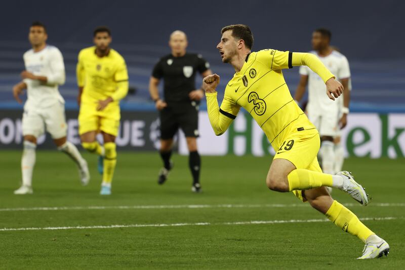 Mason Mount 8 - Curled a lovely side foot finish past Courtois after Chelsea quickened the tempo of their play around the edge of the Madrid box. A high energy performance from the English international.

EPA