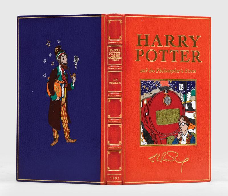 A special edition of the first Harry Potter book 'Harry Potter and the Philosopher's Stone'. Peter Harrington 