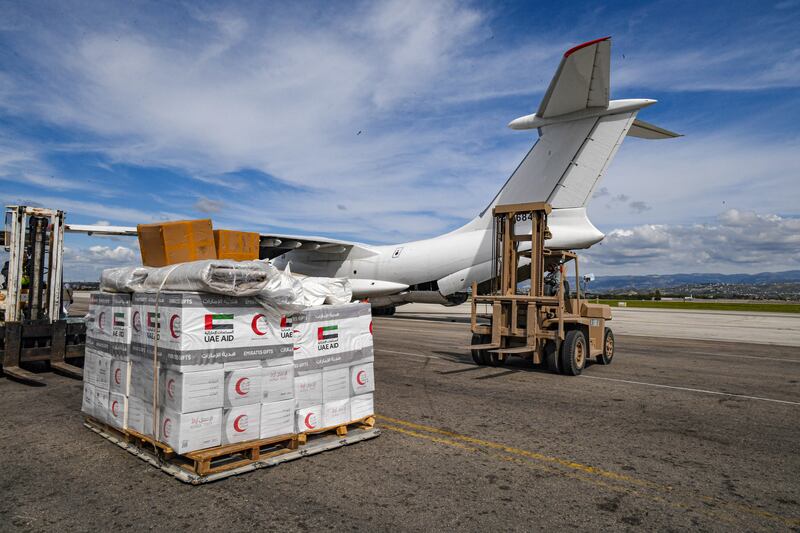 The UAE established an air bridge to transport urgent relief supplies, medical items and equipment. Wam