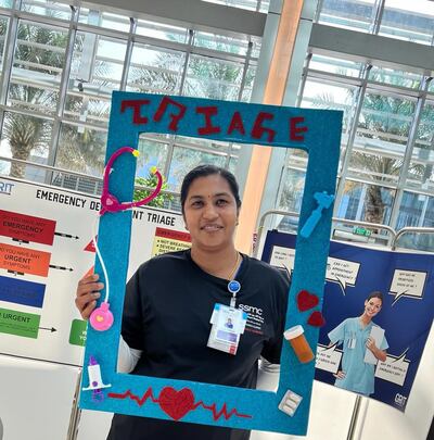 Smitha Bhavanam, an emergency nurse in Abu Dhabi. Photo: Smitha Bhavanam