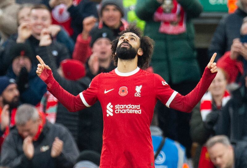 Mohamed Salah is in the hunt for trophies with both Liverpool and Egypt in 2024. EPA