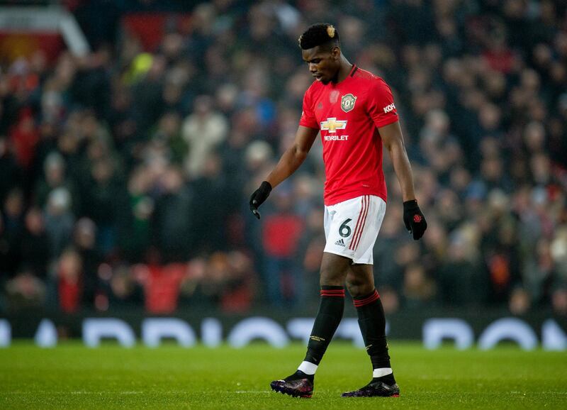 Manchester United's Paul Pogba was easing into action after injury. EPA