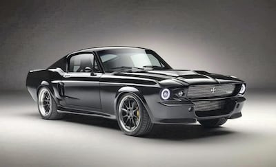 London car company Charge Cars has reproduced the 1960s Ford Mustang as a full electric vehicle. Courtesy Charge Cars