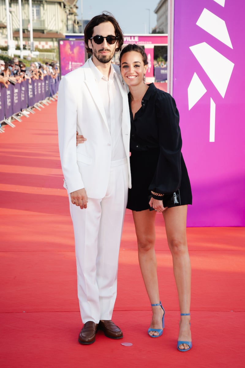 Antoine Lomepal and Souheila Yacoub  attend the opening ceremony and 'Stillwater' screening during the 47th Deauville American Film Festival in Deauville, France. Getty Images