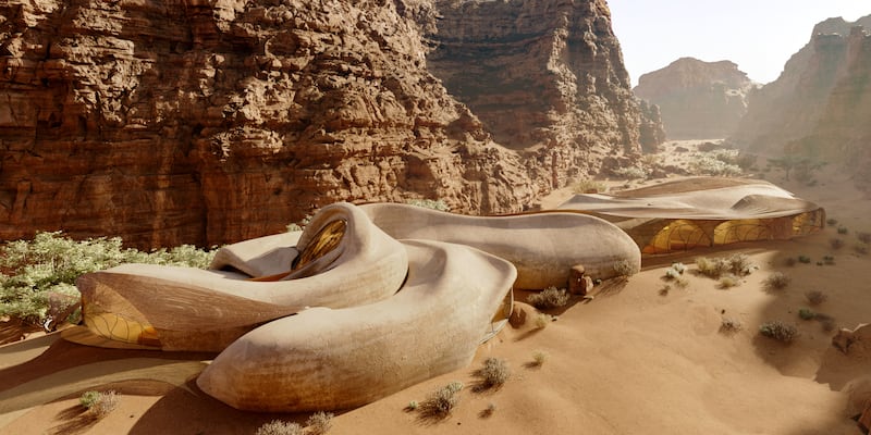 A unique on-site museum will let travellers see world-class art among AlUla's ancient lands