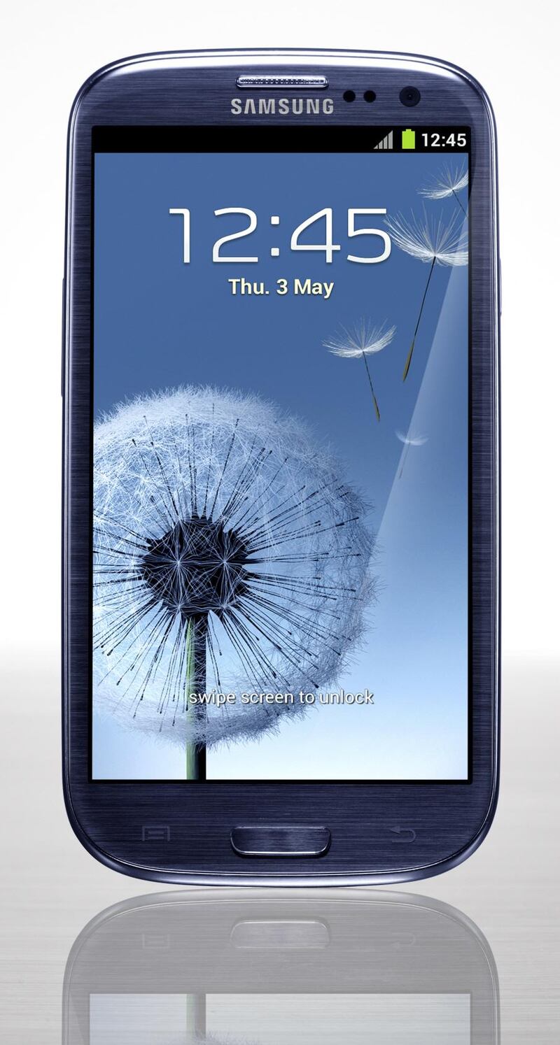 A handout photo of Samsung S III (Courtesy: Samsung)