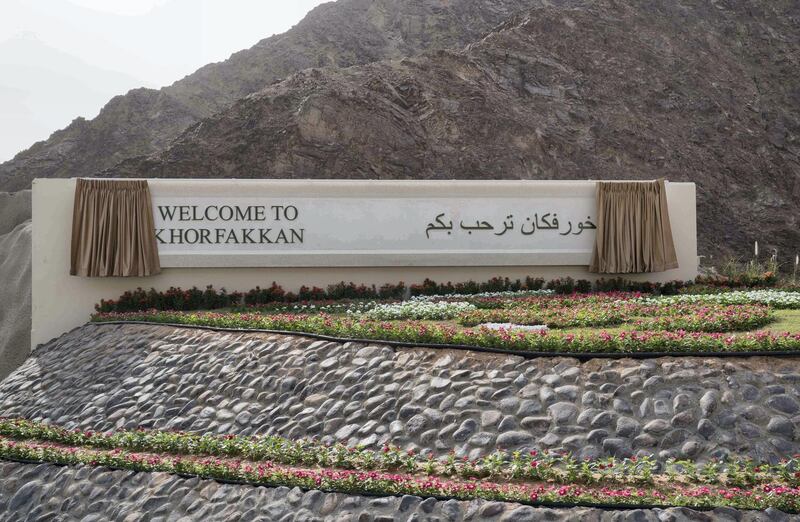 Motorists driving along Sharjah - Khor Fakkan Road will be greeted by this sign when crossing to the East coast. Wam