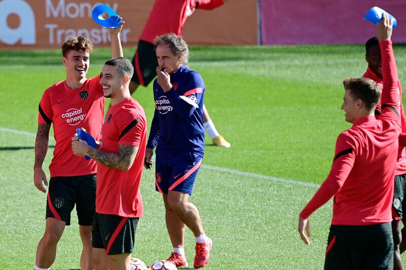 Atletico Madrid's Antoine Griezmann, left. AFP