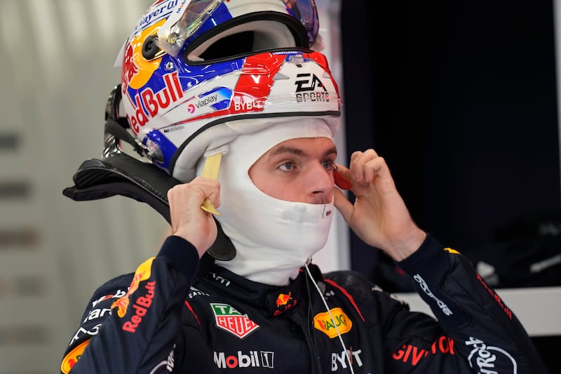 Red Bull driver Max Verstappen during second practice for the Saudi Arabian Grand Prix at the Jeddah Corniche Circuit. AP