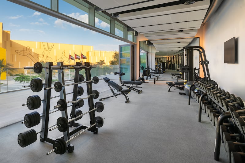 The fitness room has all the latest gym equipment and great views. Photo: Hilton 