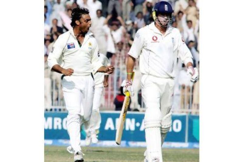 Shoaib Akhtar, one of cricket's most colourful and compelling characters, could stir up the crowd, as he did when he bowled the in-form batsman, Kevin Pietersen, in the second Test against England at Faisalabad, Pakistan, in 2005.