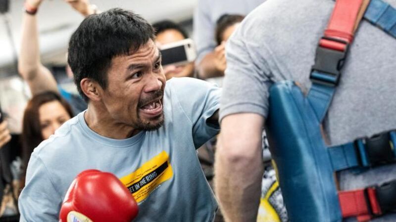 Manny Pacquiao has not fought since last July’s victory against the previously unbeaten Keith Thurman. EPA