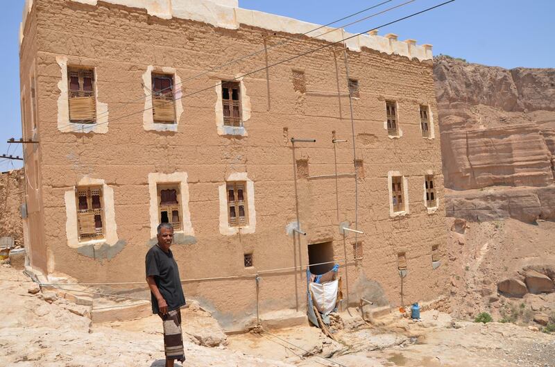 Abu Baker Ahmad Bamousa Al Amoudi lives in the village with his wife and eight children. Courtesy Saeed Al-Batati