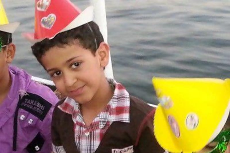 Hamad Abdulla Al Ali, 6, drowned in the River Nile while on holiday with his family.