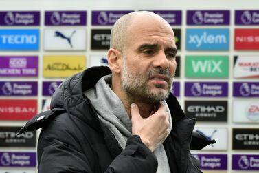 Manchester City manager Pep Guardiola says they have had a "special" season. PA
