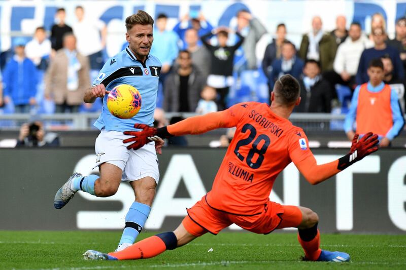 Ciro Immobile, Lazio: 27 goals (54 points). Getty Images
