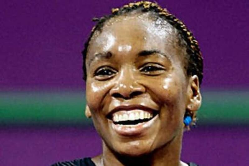 Venus Williams is all smiles after clinching the Sony Ericsson WTA Tour Championships in Doha.