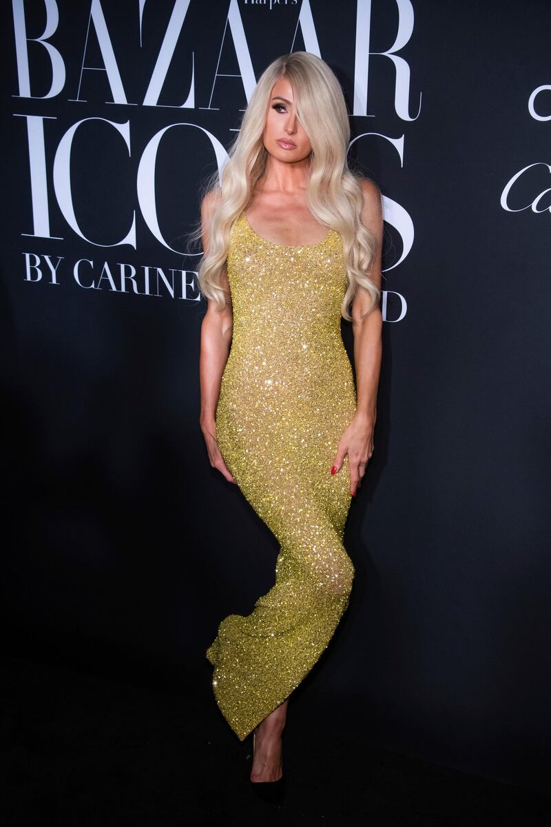 Paris Hilton attends the 'Harper's Bazaar' celebration of 'Icons By Carine Roitfeld' during New York Fashion Week on September 6, 2019. AP