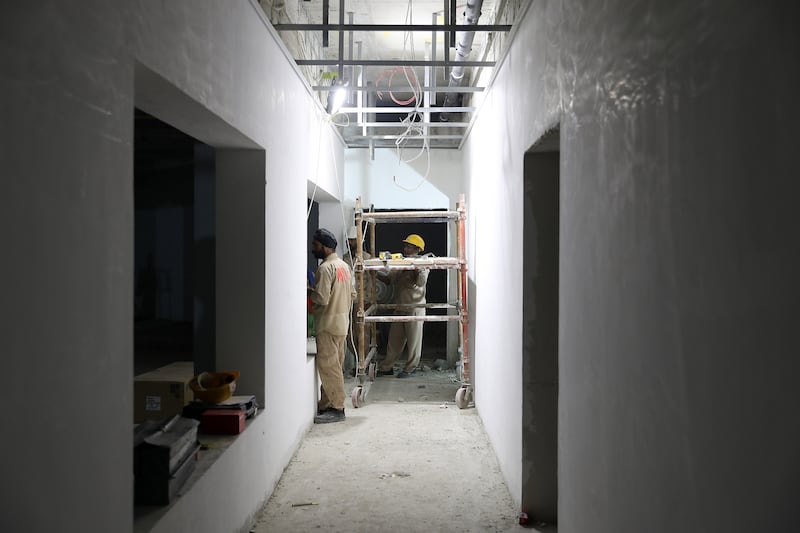 Two basements will serve as the car park and service corridor. Pawan Singh / The National