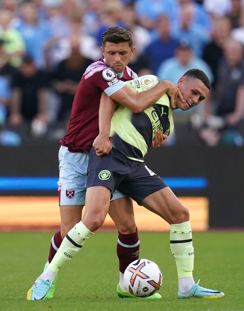 Aaron Cresswell – 4 Not the full-back’s greatest evening as he struggled throughout. Was a tough game for West Ham’s defence.
PA