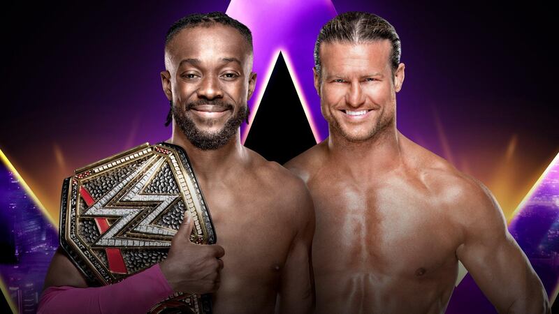 The WWE Champion Kofi Kingston, left, will put his belt on the line against Dolph Ziggler. Courtesy WWE