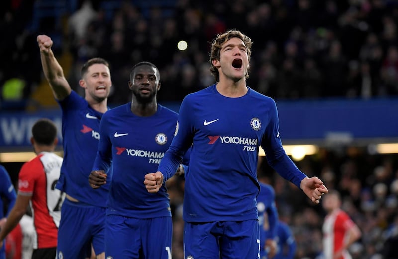 Left-back: Marcos Alonso (Chelsea) – Underlined his ability to come up with vital goals and his capacity to score from set-pieces with the winner against Southampton. Toby Melville / Reuters
