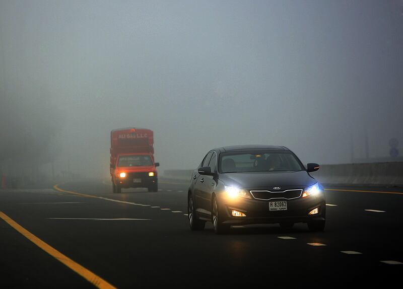 Dubai, United Arab Emirates- January, 22, 2013;  Dense fog covers on  in Dubai . (  Satish Kumar / The National ) For News