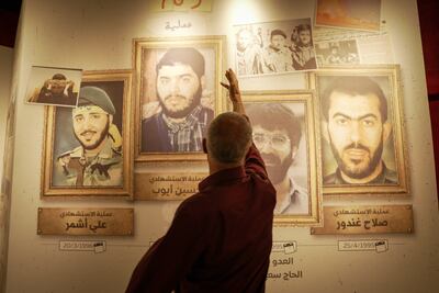 The Resistance Memory Timeline is a pictorial history of Hezbollah. Matt Kynaston / The National