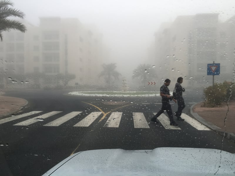 The National Centre of Meteorology and Seismology and the Ministry of Interior issued warnings that visibility was reduced to less than 50 metres on major highways. Antonie Robertson / The National