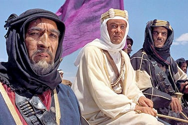 Actor Peter O'Toole in Lawrence of Arabia film. Sony Pictures
