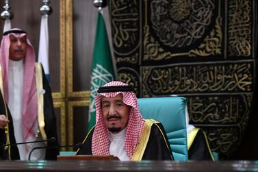 Saudi Arabia's King Salman chairs the 14th summit of the Organisation of Islamic Co-operation in Makkah. Reuters