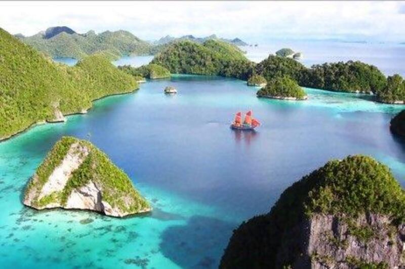 The Tiger Blue on a voyage around Raja Ampat. Photo by Kipat Wilson for The National