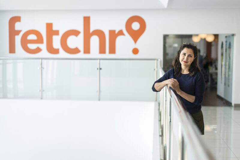 Joy Ajlouny, co-founder of Fetchr, says the money raised is the biggest amount in 'Series A' funding by any firm in the region. Reem Mohammed / The National