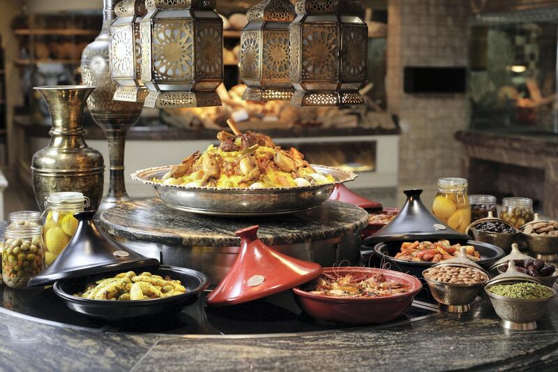 <p>Dishes at the Sofra Bld iftar at Shangri-La Abu Dhabi</p>
