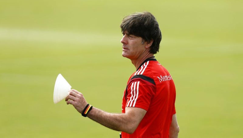 Joachim Low shown conducting a Germany training session in Brazil on Thursday. Arnd Wiegmann / Reuters / June 12, 2014 