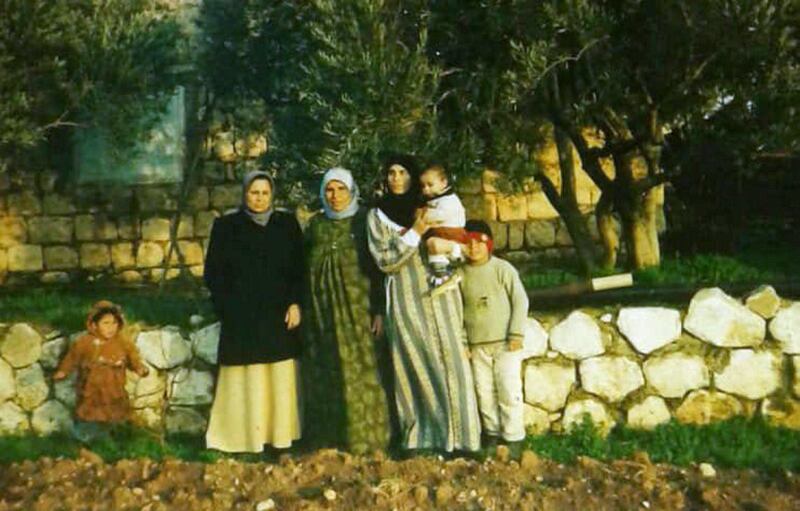 The wives of Mohammed and Abed Jomaa with their children in Idlib. Courtesy Mohammed Jomaa