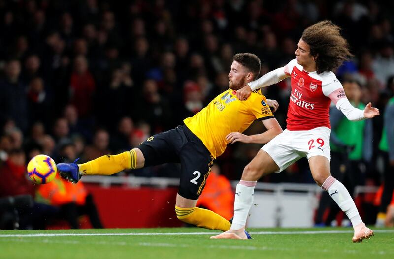 Right-back: Matt Doherty (Wolves) – The best player on the pitch as Wolves took a surprise lead and came agonisingly close to a famous win at Arsenal. Reuters