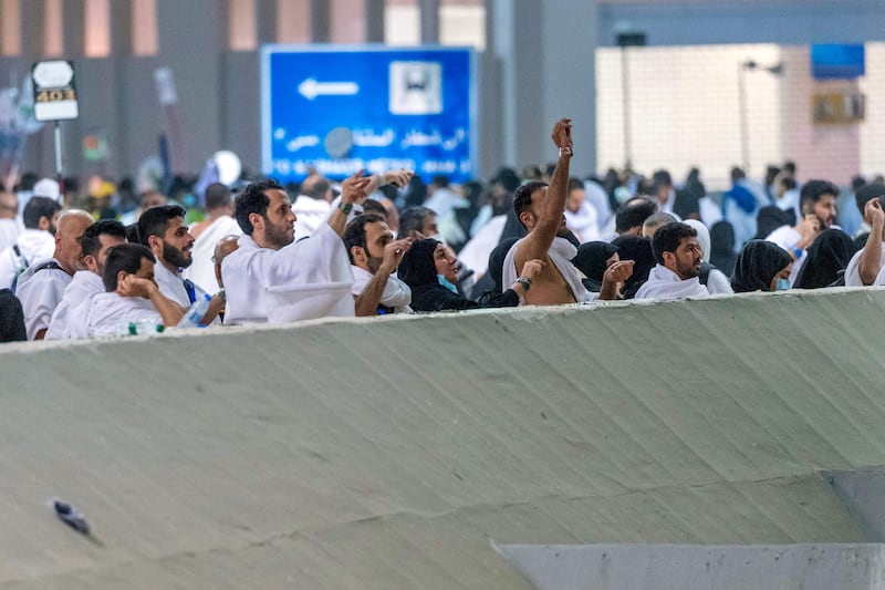 It takes place in Mina, near Makkah in Saudi Arabia. AFP