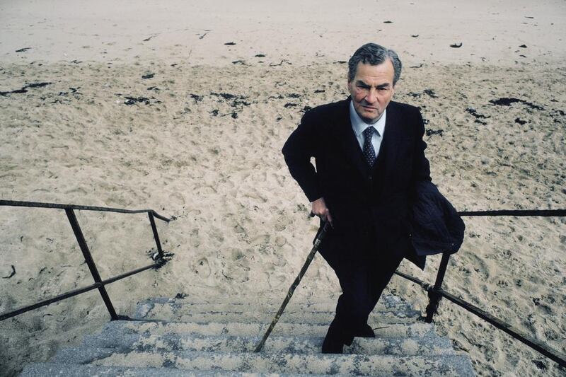 Patrick Leigh Fermor, who died in 2011 at the age of 96, in Saint Malo, France, in 1992.  The Broken Road, the third book of his epic trilogy, is finally now available. Ulf Andersen / Getty Images

