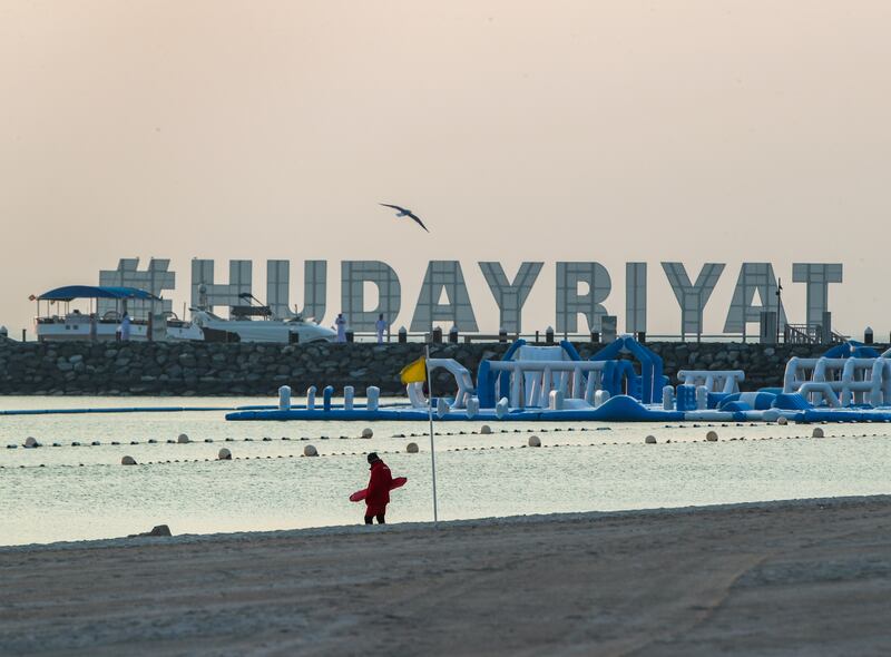 Dusk at Al Hudayriat Island. Victor Besa / The National