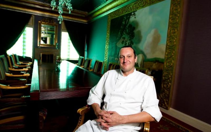 Dubai, Feb 2nd, 2012 -- Chef Andy Campbell is photographed in a dining room at World Trade Club in Dubai. Sarah Dea/ The National