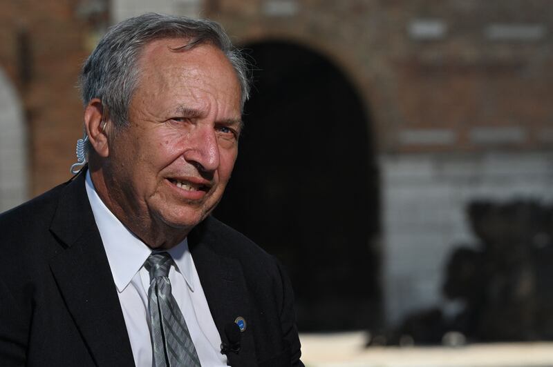 Inflation in the US is still above target, former Treasury secretary Lawrence Summers says. AFP