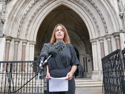 Tessa Gregory from Leigh Day solicitors, which represents Afghan families affected by alleged illegal activity by British special forces, outside the Royal Courts of Justice in London. PA 